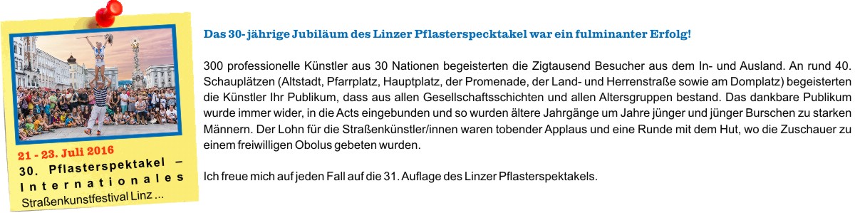 O Fotomagazin / Linzer Pflastersektakel 2016
